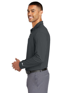 Long Sleeve Stretch Tech Polo / Grey  / Cape Henry Collegiate Softball