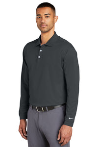 Long Sleeve Stretch Tech Polo / Dark Grey Heather  / Cape Henry Collegiate Golf