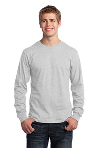 Core Cotton Long Sleeve Tee / Ash / Plaza Middle Wrestling