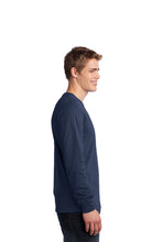 Long Sleeve Cotton Essential Tee / Heather Navy / Salem Middle School Staff