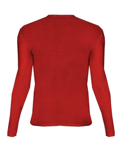 Pro-Compression Long Sleeve T-Shirt / Red / Cape Henry Collegiate Crew