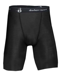 Badger- Full Length Compression Shorts / Black / CVC Rowing