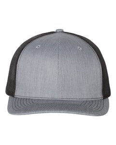 Adjustable Snapback Trucker Cap / Heather Grey/Black / Tallwood High school Girls Soccer