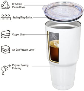 Personalized - 32 Oz Stainless Steel Tumbler / Fidgety Holiday