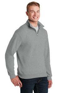 1/4-Zip Cadet Collar Sweatshirt / Ash / Tallwood High School Soccer