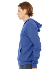 Unisex Sponge Fleece Zip Hoodie / True Heather Royal / Tidewater Drillers