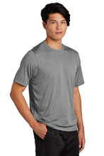Heather Contender Performance Tee / Athletic Grey / Larkspur Middle Track
