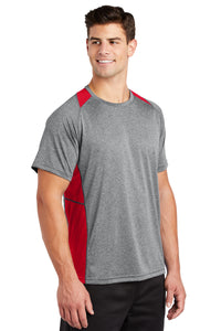 Heather Colorblock Contender Tee (Youth & Adult) / Red & Grey / Trantwood Elementary