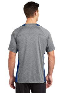 Heather Colorblock Contender Tee (Youth & Adult) / Royal and Heather Grey / Three Oaks Elementary
