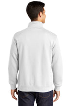 1/4-Zip Sweatshirt / White / Princess Anne Crew Club