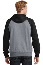 Colorblock Pullover Hooded Sweatshirt / Black Heather / Hickory Soccer