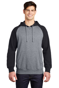 Raglan Colorblock Pullover Hooded Sweatshirt / Black / First Colonial High School Volleyball