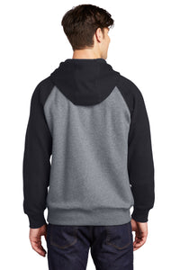 Raglan Colorblock Pullover Hooded Sweatshirt / Black / First Colonial High School Volleyball