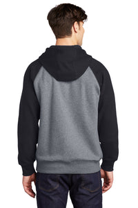 Raglan Colorblock Pullover Hooded Sweatshirt / Black / Tallwood High School Athletics
