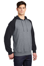 Raglan Colorblock Pullover Hooded Sweatshirt / Black / Hickory Field Hockey