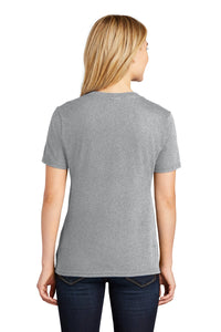 Ladies Core Cotton V-Neck Tee / Athletic Heather / Independence Middle Cheer