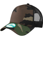 Snapback Trucker Cap / Camo Black / George Mason Tennis