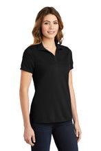 Ladies RacerMesh Polo / Black / Independence Middle School Staff