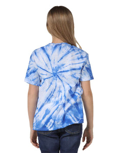 Cyclone Pinwheel Tie-Dyed T-Shirt (Youth & Adult) / Royal / Malibu Elementary