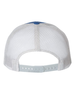 Low Pro Trucker Cap / Heather Royal/ Silver / Malibu Elementary