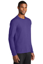 Long Sleeve Performance Blend Tee / Purple / Tallwood High School Boys Soccer