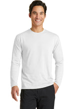 Performance Blend Long Sleeve T-Shirt / White / Plaza Boys Basketball - Fidgety