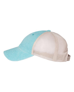 Pigment-Dyed Trucker Cap / Aqua / Princess Anne High School