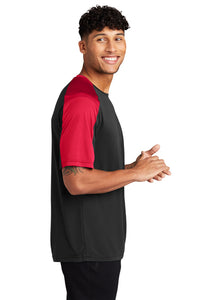 PosiCharge Competitor Sleeve-Blocked Tee / Red / Bayside High School Men's Soccer
