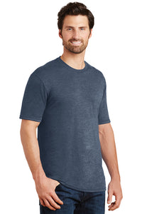 Men's Tri-Blend Crew T-Shirt/Navy Frost/VA Aces - Fidgety