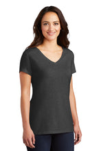 Women’s Perfect Tri V-Neck Tee / Black Frost / Hickory Soccer