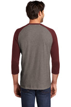 Softstyle  3/4-Sleeve Raglan / Grey Maroon / Great Neck Middle School Softball