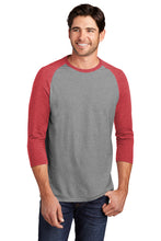 Perfect Tri 3/4-Sleeve Raglan / Red and Grey Frost / Independence Middle Baseball