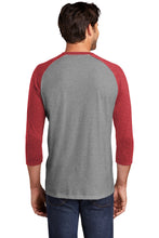 Perfect Tri 3/4-Sleeve Raglan / Grey Red / Independence Middle School Baseball