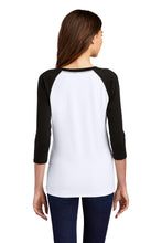 Women’s Perfect Tri 3/4-Sleeve Raglan / White Black / Brandon Middle School Staff