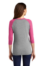 Women’s Triblend 3/4-Sleeve Raglan / Fuscia & Grey / Southeastern Virginia Women’s Soccer Association / SEVWSA