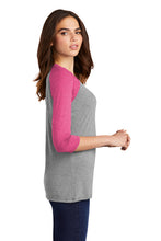 Women’s Triblend 3/4-Sleeve Raglan / Fuscia & Grey / Southeastern Virginia Women’s Soccer Association / SEVWSA