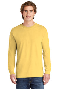 Heavyweight Ring Spun Long Sleeve Tee / Butter / Tallwood High School Boys Soccer