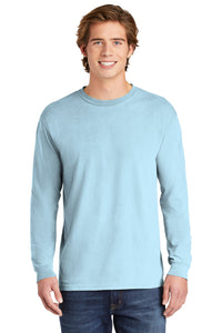 Comfort Colors Heavyweight Ring Spun Long Sleeve Tee / Chambray / PAHS Softball