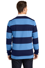 Classic Long Sleeve Rugby Polo / True Navy/Carolina Blue / First Colonial High School Lacrosse