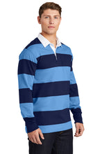 Classic Long Sleeve Rugby Polo / True Navy/Carolina Blue / First Colonial High School Lacrosse