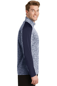 Electric Heather PosiCharge 1/4-Zip Pullover / True Royal Electric / Norview CC - Fidgety