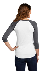 Women’s Fitted Very Important Tee 3/4-Sleeve Raglan / Grey / Cape Henry Collegiate Basketball