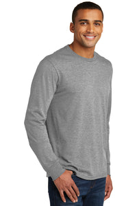 Triblend Softstyle Long Sleeve Tee / Grey Frost  / Cape Henry Collegiate Crew