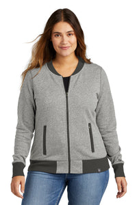 Ladies French Terry Baseball Full-Zip / Grey / Cape Henry Collegiate Cheer