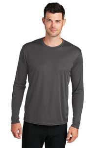 Long Sleeve Performance Tee (Youth & Adult) / Charcoal / Cape Henry Collegiate