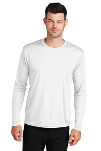 Long Sleeve Performance Tee / White / Independence Middle School Spirit Wear