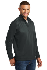 Performance Fleece 1/4-Zip Pullover Sweatshirt / Black / Heavy Hitting Hammers