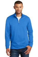 Performance Fleece 1/4-Zip Pullover Sweatshirt / Royal / Plaza Baseball - Fidgety