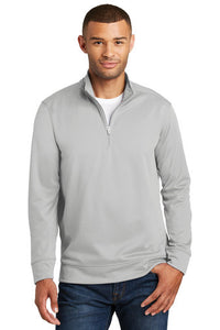 Performance Fleece 1/4-Zip Pullover Sweatshirt / Silver / Norview CC - Fidgety