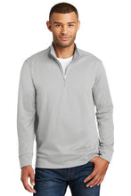 Performance Fleece 1/4-Zip Pullover Sweatshirt / Silver / Plaza Boys Soccer - Fidgety